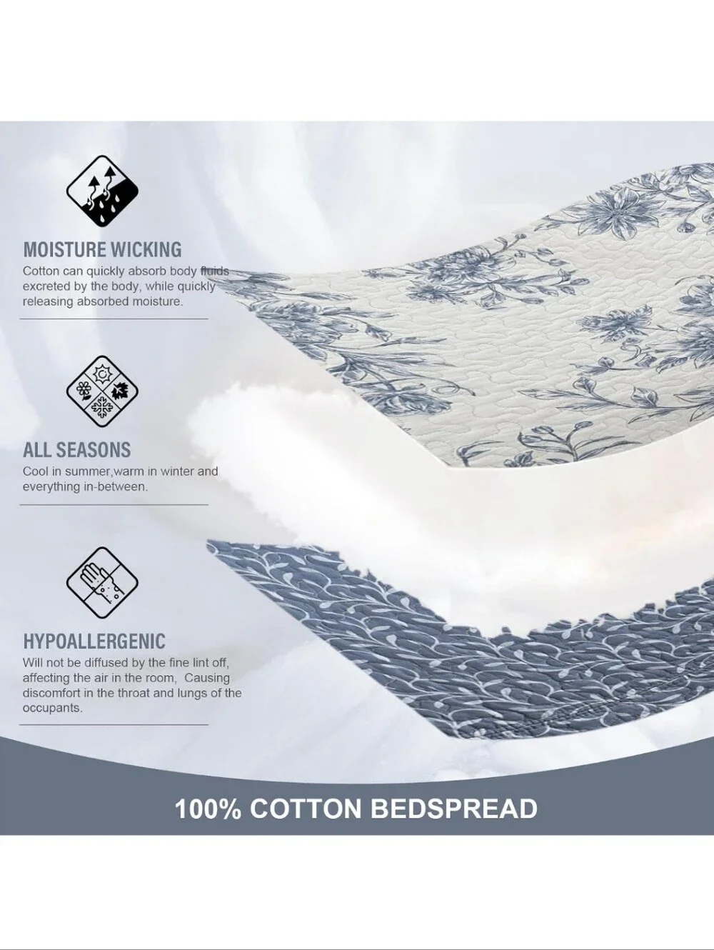 Botanical Oversized King Bedspreads 128